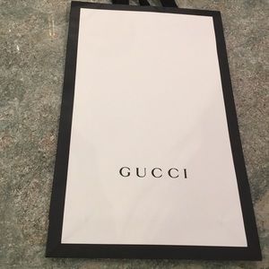 Authentic Gucci shopping bag and wallet box.